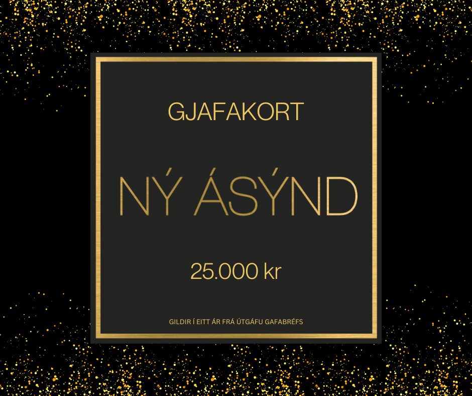 Gjafakort 25.000 kr