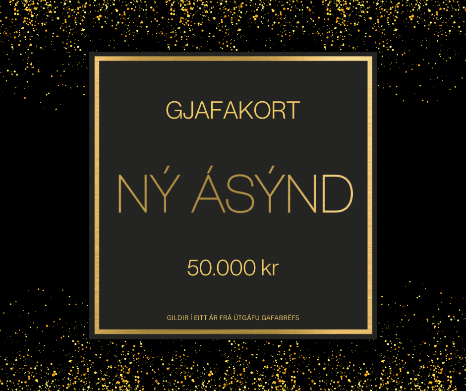 Gjafakort 50.000 kr