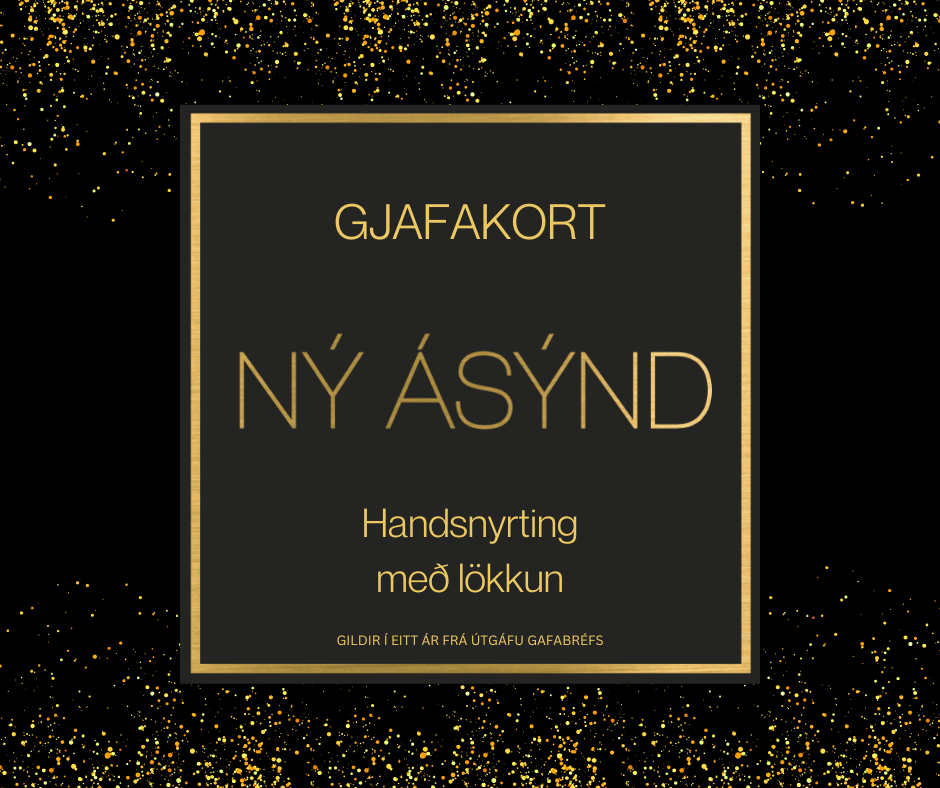 Gjafakort Handsnyrting með lökkun
