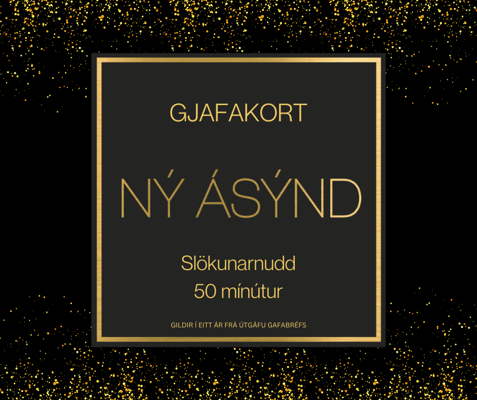 Gjafakort Slökunarnudd 50 mínútur