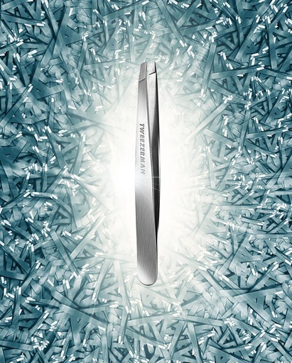 [1231-LLT] Slant Tweezer Classic/Stainless