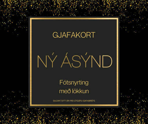 Gjafakort Fótsnyrting með lökkun