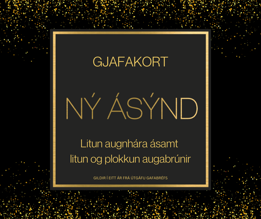 Gjafakort Litun augnhára og litun og plokkun augabrúna